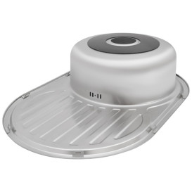 Мийка для кухні Kroner KRP Satin-775008180 77х50 см нержавіюча сталь CV022788