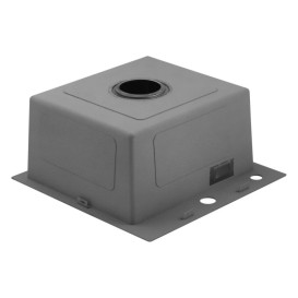 Мойка для кухни Kroner KRP Schwarze-4545HM 45х45 см с дозатором и сушилкой нержавеющая сталь черный PVD CV033856