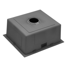 Мойка для кухни Kroner KRP Schwarze-4843HM 48х43 см с сушилкой нержавеющая сталь черный PVD CV022792