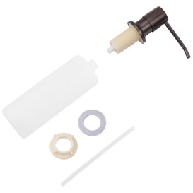 Мийка для кухні Kroner KRP Schwarze-6050HM 60х50 60х50 см із змішувачем та дозатором нержавіюча сталь чорний PVD CVS30071