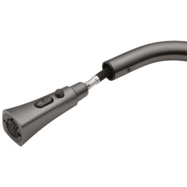 Мийка для кухні Kroner KRP Schwarze-6350HM 63х50 см із змішувачем та дозатором нержавіюча сталь чорний PVD CVS30075