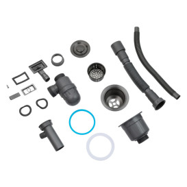 Мийка для кухні Kroner KRP Schwarze-7848LHM 78х48 см крило справа нержавіюча сталь чорний PVD CV030023