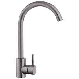 Мийка для кухні Kroner KRP Schwarze-7849LHM 78х49 см із змішувачем та дозатором нержавіюча сталь чорний PVD CVS30118