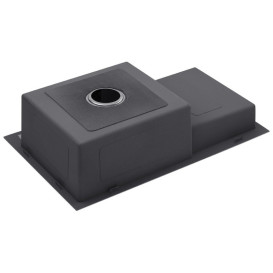 Мийка для кухні Kroner KRP Schwarze-7848RHM 78х48 см із змішувачем та дозатором нержавіюча сталь чорний PVD CVS30120