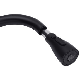 Мийка для кухні Kroner KRP Schwarze-SET7546HMPVD 75х46 см із змішувачем та дозатором нержавіюча сталь чорний PVD CV032277