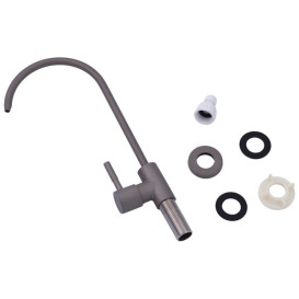 Мийка для кухні Kroner KRP Schwarze-SET7545NGPVD 75х46 см із змішувачем та аксесуарами нержавіюча сталь чорний PVD CV033806