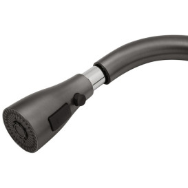 Мойка для кухни Kroner KRP SchwarzeSET7546ARTHM 75х46 см со смесителем и аксессуарами нержавеющая сталь черный PVD CV033375