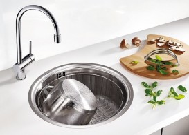 Мийка для кухні кругла Blanco Rondosol нержавіюча сталь полірована 513306