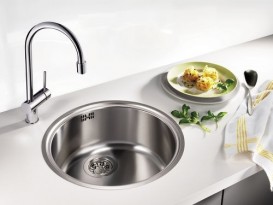 Мийка для кухні кругла Blanco Rondosol нержавіюча сталь декор 513308