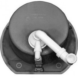 Мийка для кухні кругла BLANCO Rondoval 45 SILGRANIT® PuraDur® антрацит 515679