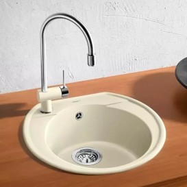 Мойка для кухни круглая BLANCO Rondoval 45 SILGRANIT® PuraDur® жасмин 515672