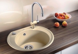 Мийка для кухні кругла BLANCO Rondoval 45 SILGRANIT® PuraDur® шампань 515673