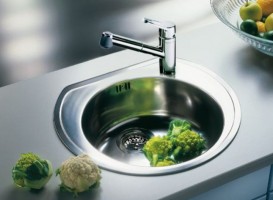 Мийка для кухні кругла Blanco Rondoval нержавіюча сталь декор 513314