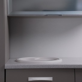 Мийка для кухні кругла Буль-Буль Nevada 45х45х21 врізна Маграніт білий 104040001