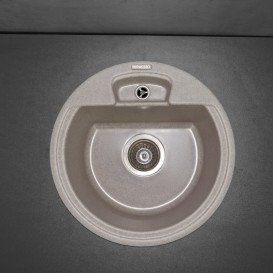 Мойка для кухни круглая Буль-Буль Valencia врезная Магранит песочный 108040007