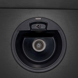 Мойка для кухни круглая Буль-Буль Valencia врезная Магранит светло-черный 108040004