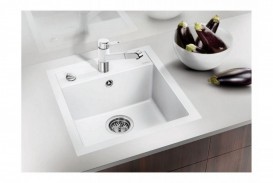 Мийка для кухні квадратна BLANCO Dalago 45 SILGRANIT® PuraDur® біла 517160