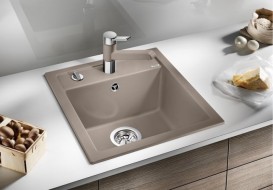 Мийка для кухні квадратна BLANCO Dalago 45 SILGRANIT® PuraDur® сірий беж 517317