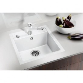 Мойка для кухни квадратная Blanco DALAGO 45-F SILGRANIT клапан-автомат  белый 517169