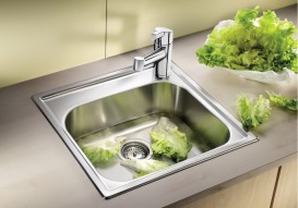 Мийка для кухні квадратна BLANCO Livit 45 врізна нержавіюча сталь полірована 514785