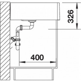 Мойка для кухни квадратная BLANCO Panor 60 керамика белая 514501