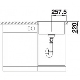 Мойка для кухни квадратная Blanco Pleon 5 SILGRANIT PuraDur® бетон 525304
