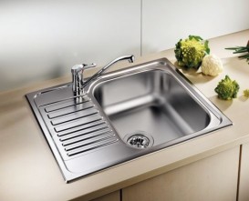 Мийка для кухні прямокутна Blanco Tipo 45 S mini нержавіюча сталь матова 516524