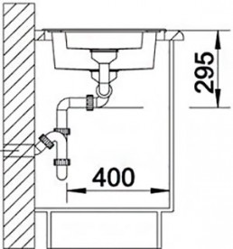 Мийка для кухні квадратна Blanco Tipo 6 Basic нержавіюча сталь матова 514813