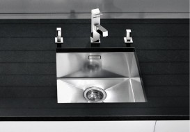 Мойка для кухни квадратная Blanco ZEROX 400-U нержавеющая сталь  зеркальная полировка 521585