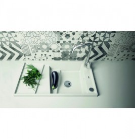 Мойка для кухни Marmorin Batea 1k 89х50 см искусственный камень Magranit белый 716 113 006