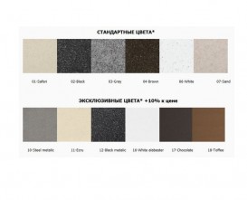 Мийка для кухні Marmorin Fenco 1,5k 1o з крилом врізна штучний камінь черный 320 513 002