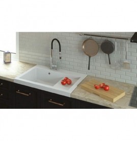 Мийка для кухні Marmorin Nero 1k 0,50 80х61 см штучний камінь Magranit сафарі 714 113 001