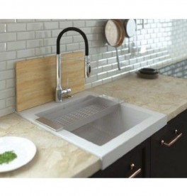 Мойка для кухни Marmorin Nero 1k 55х61 см искусственный камень Magranit коричневый 714 103 004