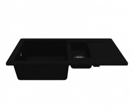  	Мийка для кухні Miraggio Austin 77,2х43 см кварцовий пісок Mirastone чорний 0000070