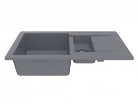 Мойка для кухни Miraggio Austin 77,2х43 см кварцевый песок Mirastone серый 0000071