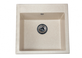 Мойка для кухни Miraggio Bodrum 510 врезная прямоугольная с переливом матовый sand 0000004