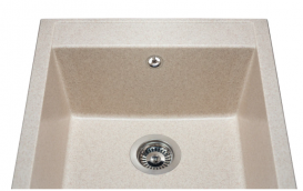 Мойка для кухни Miraggio Bodrum 510 врезная прямоугольная с переливом матовый sand 0000004