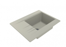 Мойка для кухни Miraggio Bodrum 650 врезная прямоугольная с переливом матовый jasmine 0000009