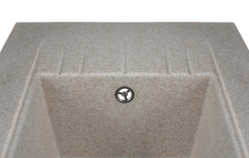 Мойка для кухни Miraggio Bodrum 650 врезная прямоугольная с переливом матовый sand 0000010