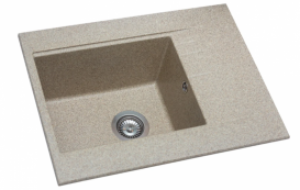 Мойка для кухни Miraggio Bodrum 650 врезная прямоугольная с переливом матовый terra 0000011