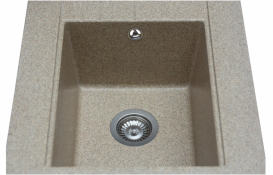 Мойка для кухни Miraggio Bodrum 650 врезная прямоугольная с переливом матовый terra 0000011