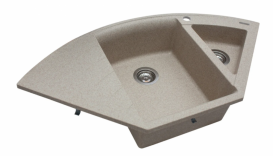 Мойка для кухни Miraggio Europe 1100x550x192 врезная с 2 чашами матовый Sand 0000016