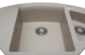 Мойка для кухни Miraggio Europe 1100x550x192 врезная с 2 чашами матовый Sand 0000016