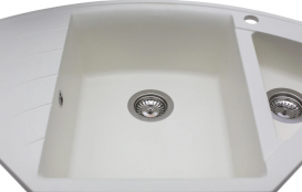 Мойка для кухни Miraggio Europe 1100x550x192 врезная с 2 чашами матовый White 0000018