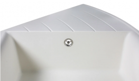 Мойка для кухни Miraggio Europe 1100x550x192 врезная с 2 чашами матовый White 0000018