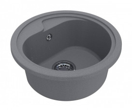 Мойка для кухни Miraggio Kansas Ø44,7 см кварцевый песок Mirastone серый 0000091