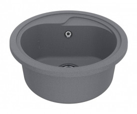 Мойка для кухни Miraggio Kansas Ø44,7 см кварцевый песок Mirastone серый 0000091