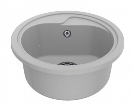 Мойка для кухни Miraggio Kansas Ø44,7 см кварцевый песок Mirastone белый 0000093