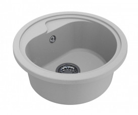 Мойка для кухни Miraggio Kansas Ø44,7 см кварцевый песок Mirastone белый 0000093