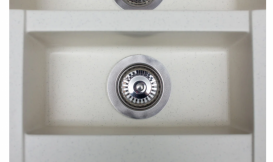 Мойка для кухни Miraggio La Pas врезная прямоугольная с 2 чашами с переливом матовый Jasmine 0000021